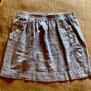 Chambray mini skirt by LOFT, size L
